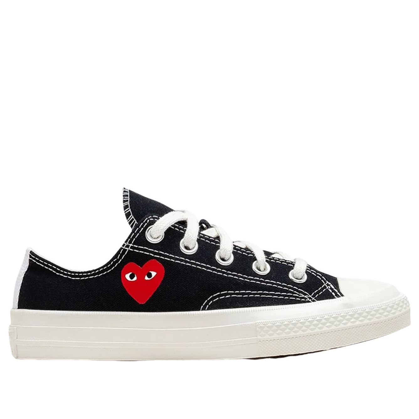 (PS) Converse x Comme des Garcons PLAY Chuck Taylor All Star 70 Ox 'Single Heart Black' A08806C