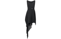 LOUIS VUITTON Silk Train Belted Dress
