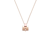 HERMES Necklaces Women's Rose Gold