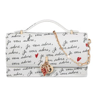 DIOR Cow Leather Shoulder Bag Crossbody Bag Mini Women's White & Black & Red