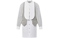 LOUIS VUITTON Layered Bib Shirt Dress