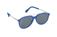 LOUIS VUITTON Plate And Metal Aviator Sunglasses Men's Blue