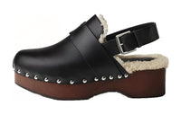HERMES Hermione Casual Single Shoes Women's Black
