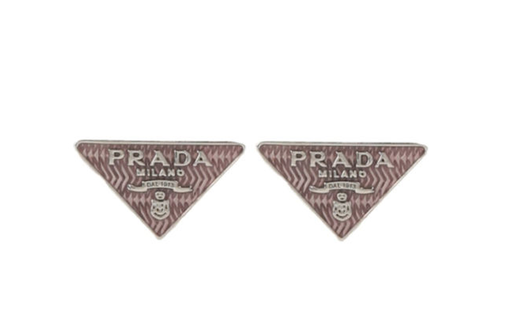 PRADA - Stud Earrings Women's Silver