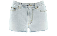SAINT LAURENT Denim Shorts Women's Blue