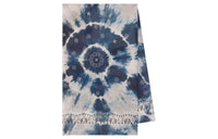 CELINE Cotton Silk Scarves Women's Blue