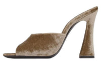 SAINT LAURENT Suite 105mm Velvet Mules
