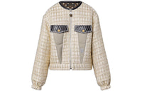 LOUIS VUITTON Lurex Tweed Frill Sleeve Jacket