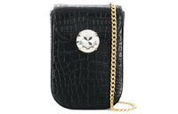 MIU MIU Leather Handbag Mini Women's Black