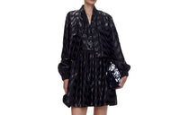 CHANEL Long-Sleeved Dresses Women's Black
