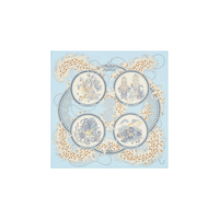 HERMES Silk Scarves Women's Blue