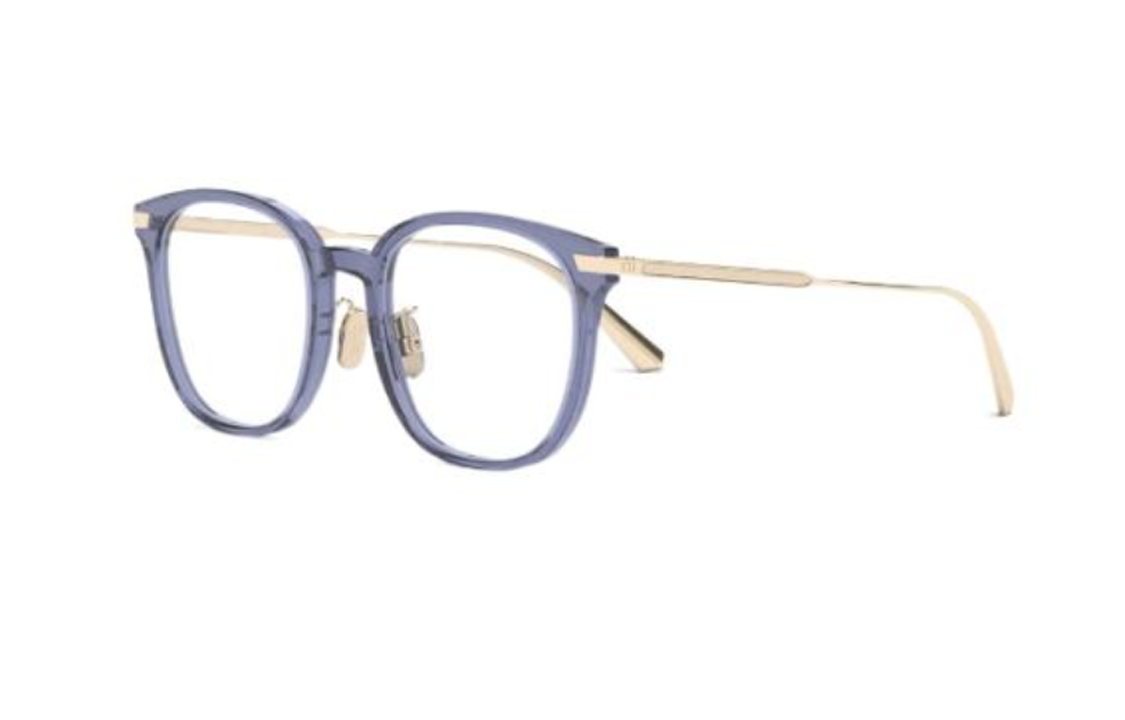 DIOR - Round Eyeglass Frames Unisex Blue
