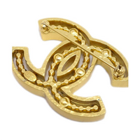 CHANEL 2002 Cc Rhinestone embellished Brooch