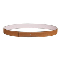 HERMES Leather Belts Women's Brown Width 2.4cm