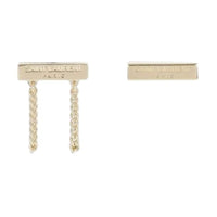 SAINT LAURENT Brass Stud Earrings Women's Gold