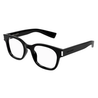 SAINT LAURENT Acetate Rectangular Eyeglass Frames Women's Black