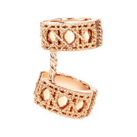 DIOR 18K Gold Earrings Women's Rose