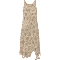 LOUIS VUITTON Sheer Detail Beaded Tank Dress