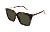 SAINT LAURENT Acetate Square Sunglasses Women's Tortoiseshell