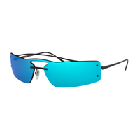 PRADA Metal Aviator Sunglasses Unisex Black