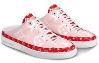 LOUIS VUITTON Frontrow Closed Toe Slippers Women's Pink