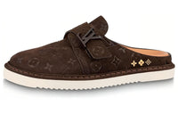 LOUIS VUITTON Easy Closed Toe Slippers Men's Brown