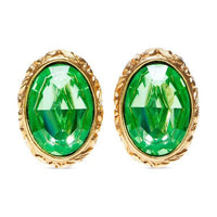 SAINT LAURENT Rhinestone Clip on Earrings