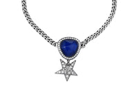 CHANEL Necklaces Women's Silver, Blue