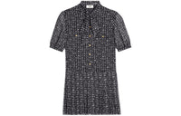 CELINE Short-Sleeved Dresses Women's Black