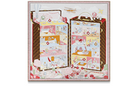 LOUIS VUITTON Silk Scarf Women's Brown