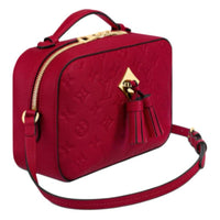 LOUIS VUITTON Soft Cow Leather With Smooth Surface Handbag Shoulder Bag Crossbody Bag Women's Red