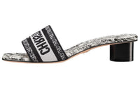 DIOR Dway Slip-Resistant Slide Slippers Women's White Black