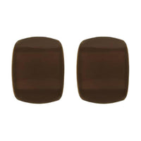 SAINT LAURENT Brass Clip On Earrings Women's Brown