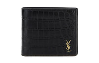 SAINT LAURENT Calfskin Wallet Men's Black