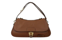 MIU MIU Leather Handbag Shoulder Bag Women's Brown