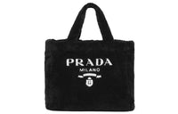 PRADA Fabric Shoulder Bag Crossbody Bag Handbag Unisex Black