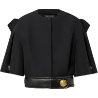LOUIS VUITTON Wool-Silk Snap Sleeve Jacket