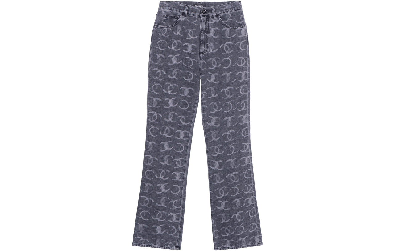 CHANEL Jeans Women's Gray