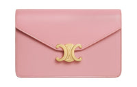 CELINE Shiny Calfskin Wallet Women's Rose Pink