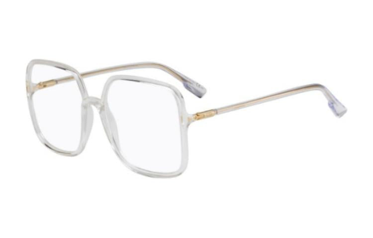 DIOR - Square Eyeglass Frames Unisex White