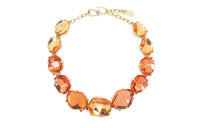 SAINT LAURENT Resin Gold-Plated Gemstone Necklaces Women's Gold