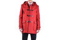 SAINT LAURENT Coats Men Red