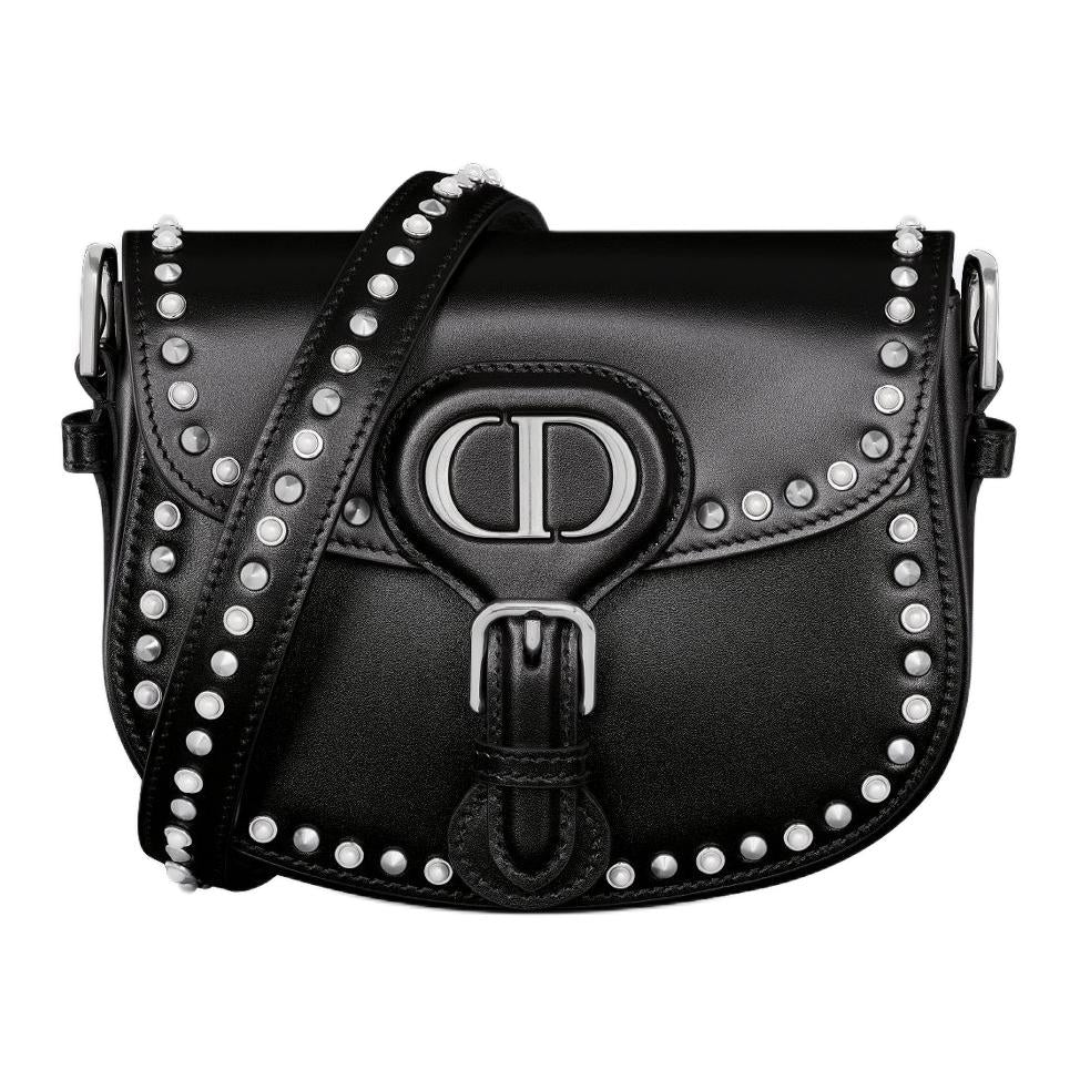 DIOR Bobby Calfskin Crossbody Bag, Shoulder Bag Small Size Women's Black