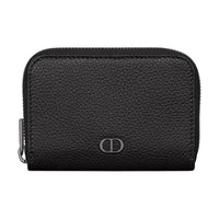 DIOR Grained Calfskin Coin Purse Regular Men's Black