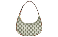 CELINE TriompheAVA Fabric Denim Handbag, Shoulder Bag, Handbag, Shoulder Bag Regular Women's Khaki Green