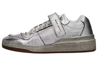 SAINT LAURENT Skateboard Shoes Men Low-Top Silver