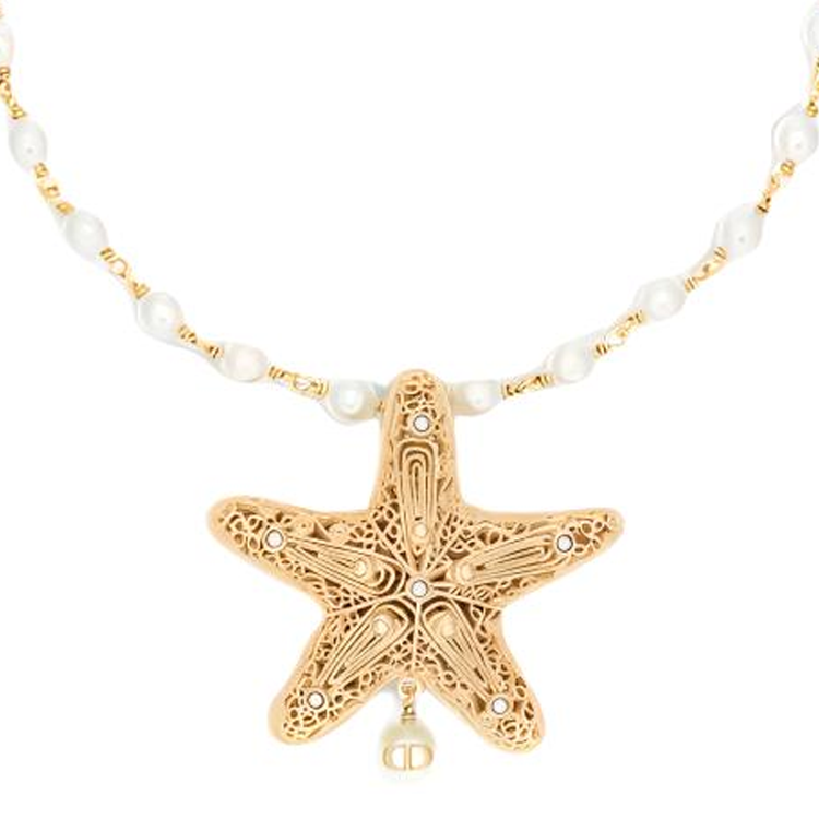 DIOR Metal Necklaces Women's Gold