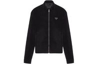 PRADA Triangle logo Velvet Blouson Jacket