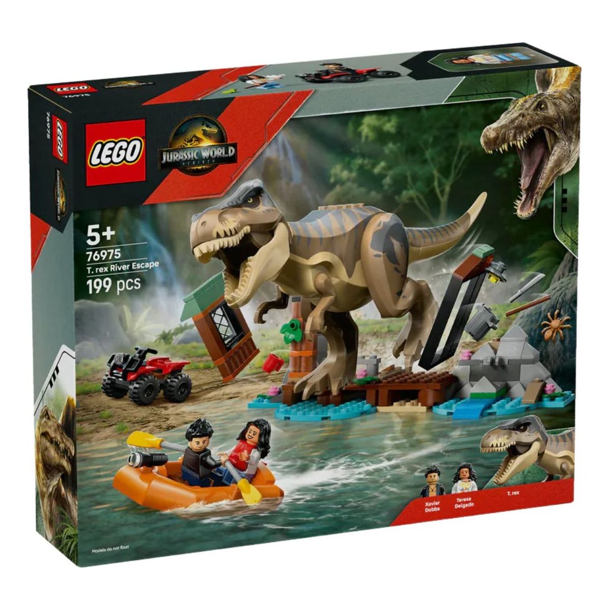 LEGO  T. rex River Escape 76975