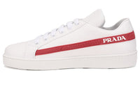 PRADA Low Top Stylish Skateboarding Shoes Women's White Red